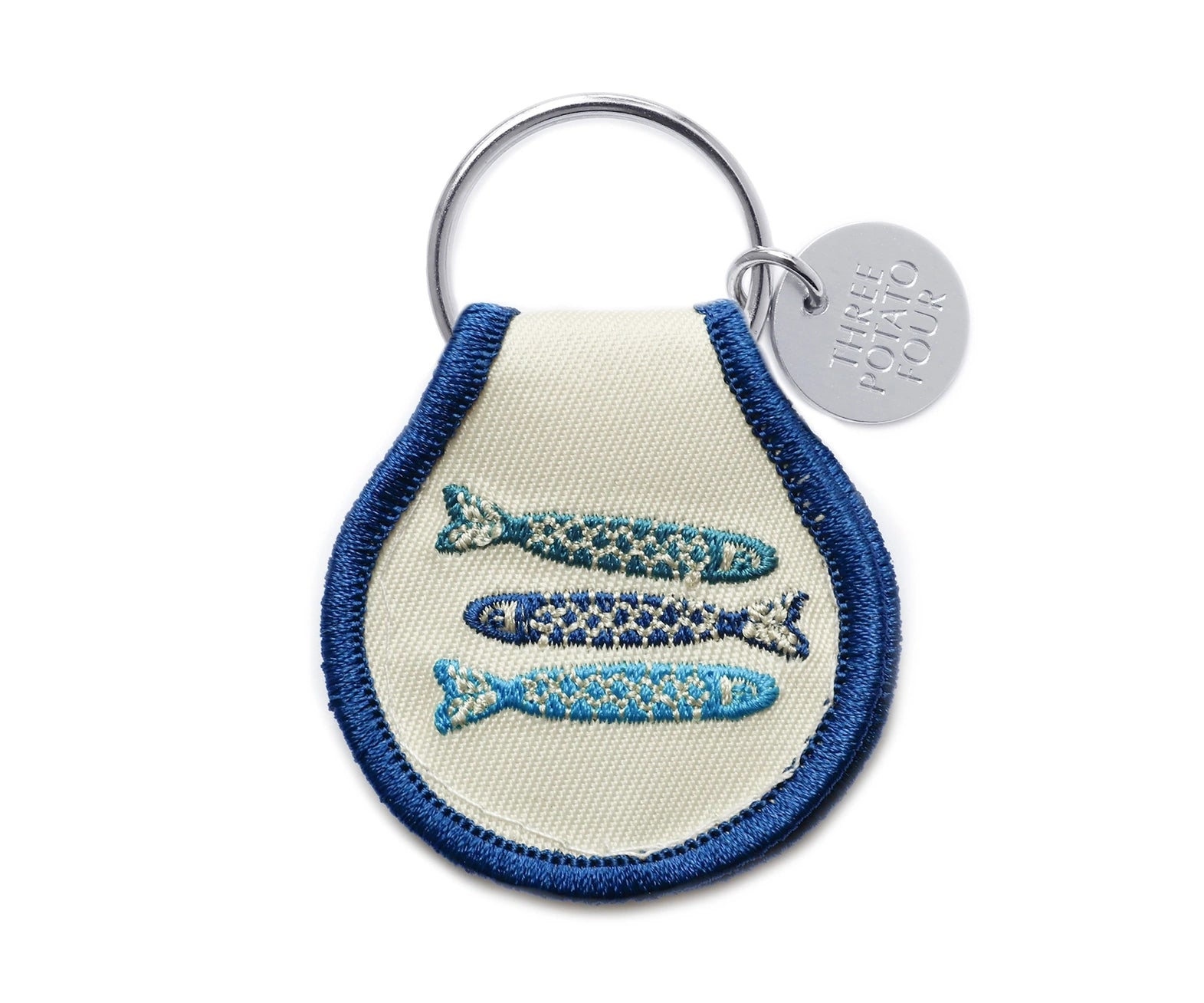 Tinned Fish Patch Keychain