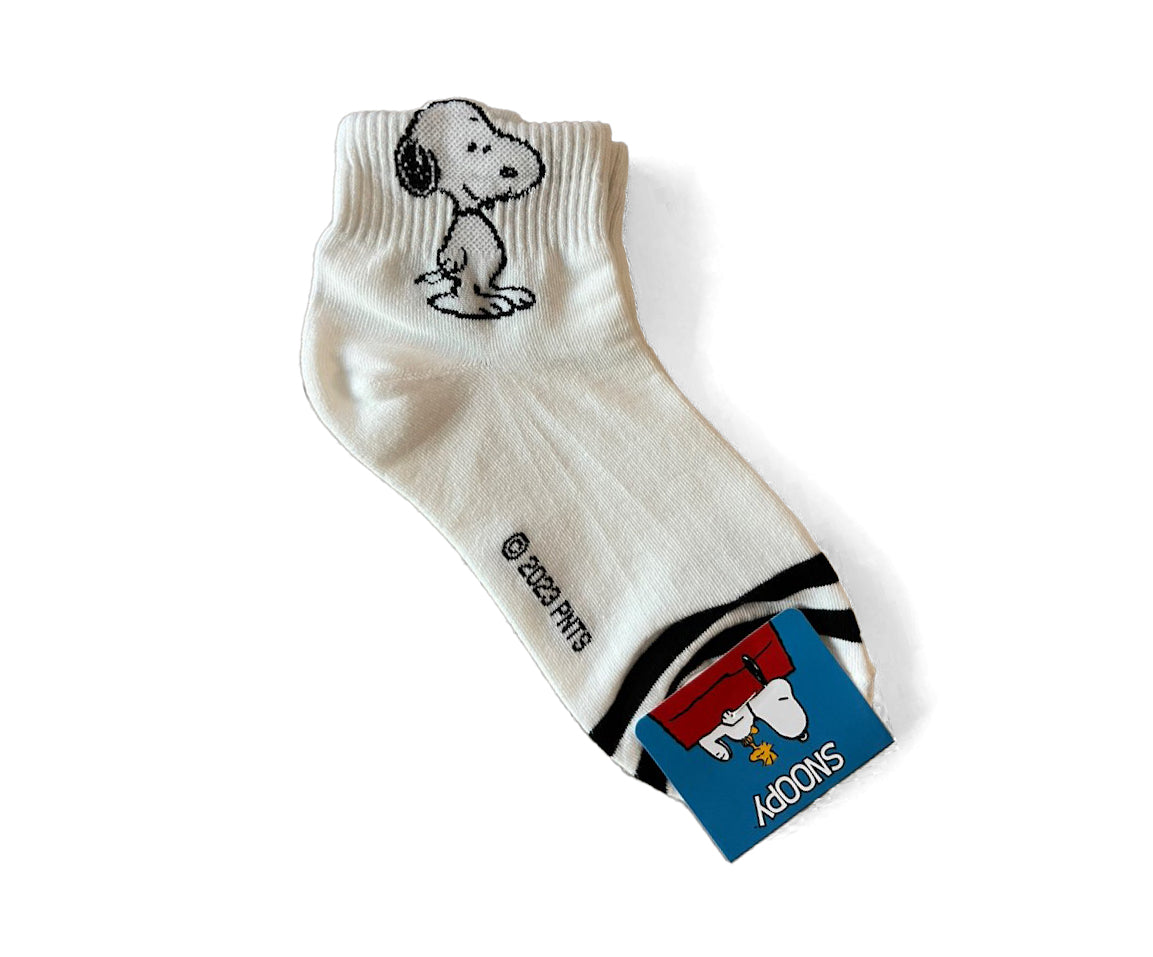 Snoopy Quarter Crew Socks