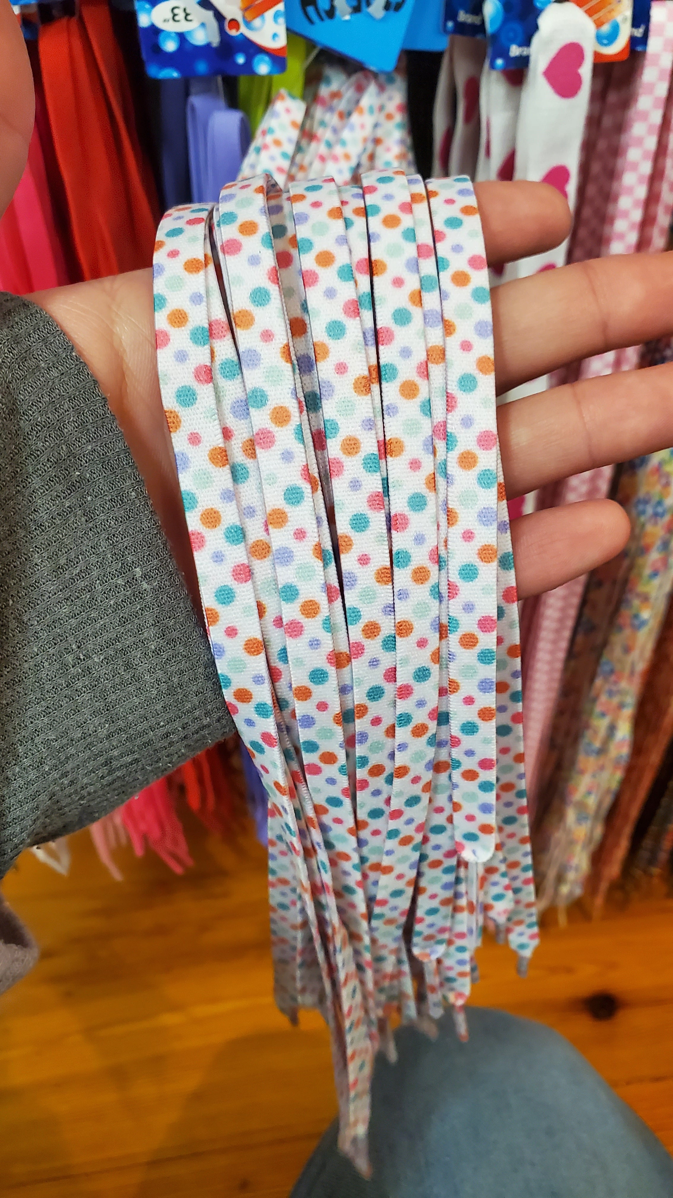 Flat White Polka Dot