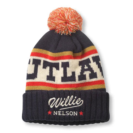 Willie Nelson Pillow Knit Pom-Pom Beanie