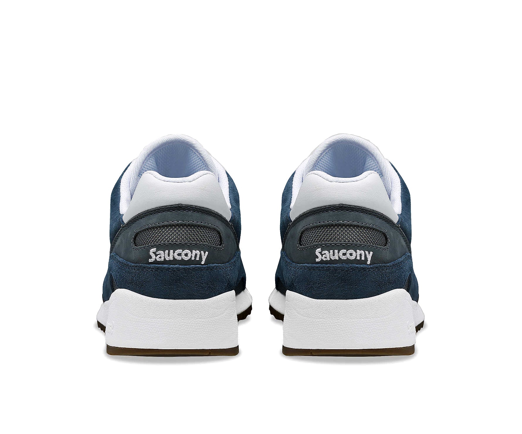 A cerulean blue sneaker with white accents from Saucony.