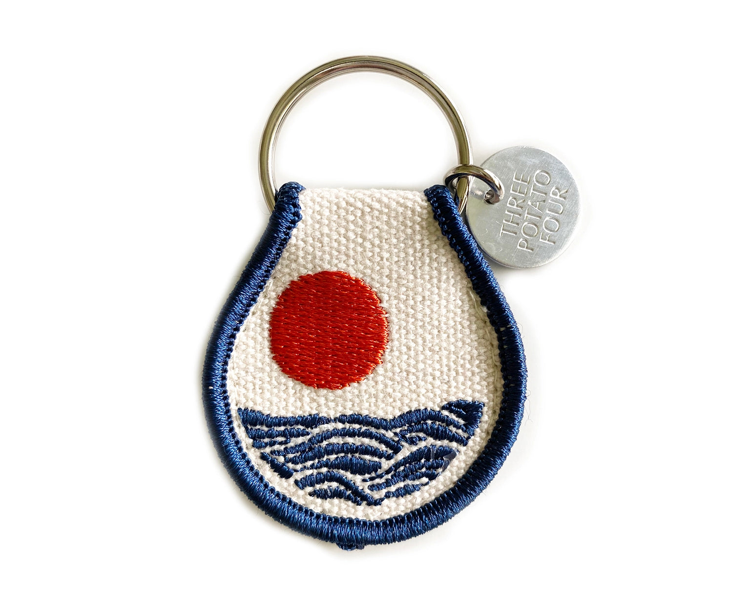 Sun & Waves Patch Keychain