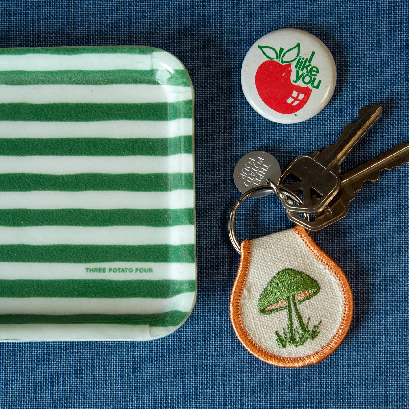 Mushroom Patch Keychain